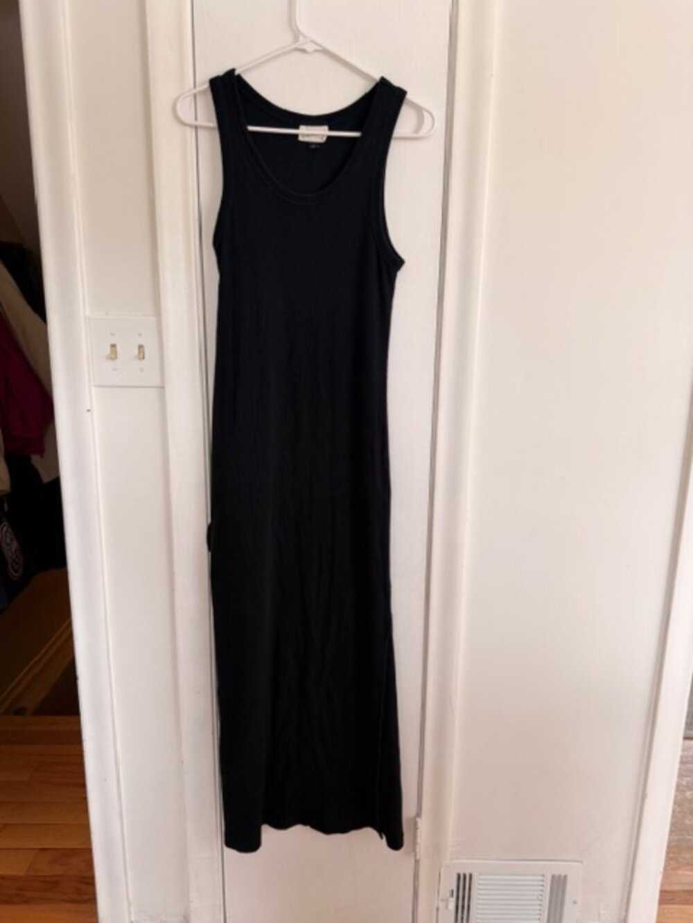 Universal Thread Black Ribbed Maxi Dress – Women’s Size Large - Picture 2 of 5